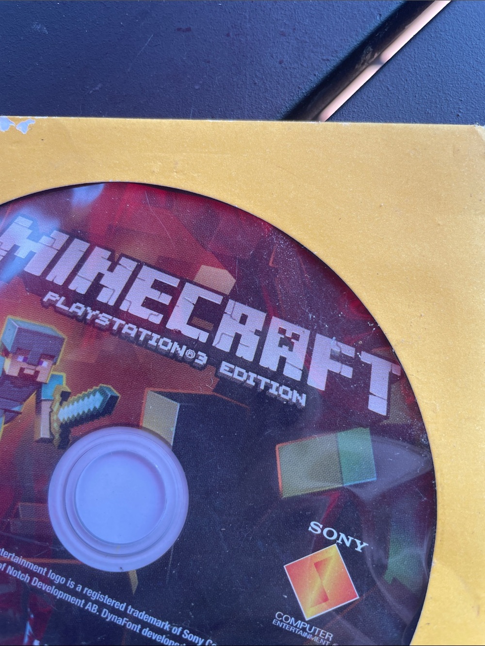 Sony Minecraft PlayStation 3 Edition Disc - Red Artwork